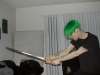 [ I don't normally make a habit out of posing with swords, but this is the only photo I have with all three of my tattoos. ]